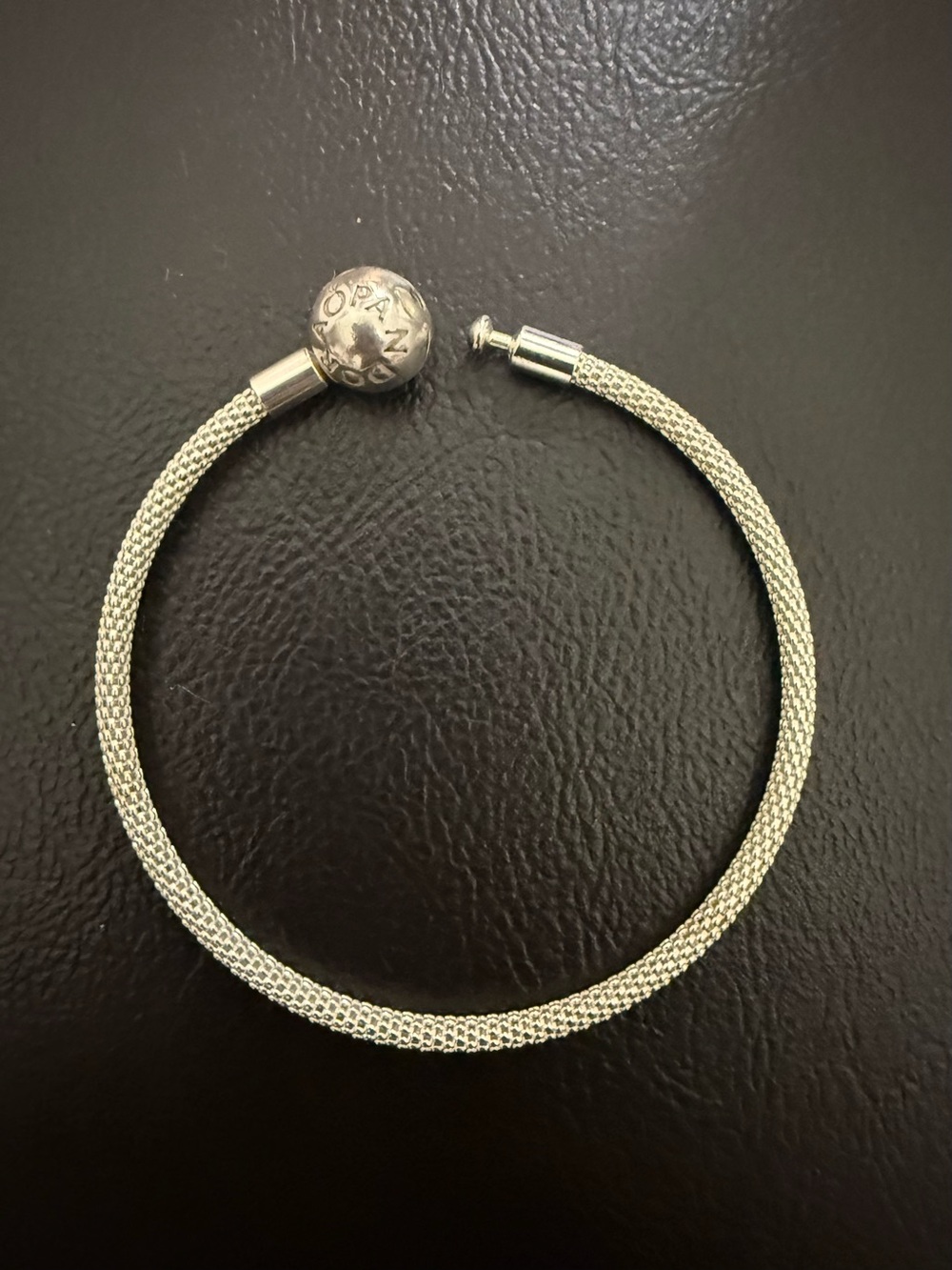 Pandora Silver Mesh Bracelet with Branded Clasp